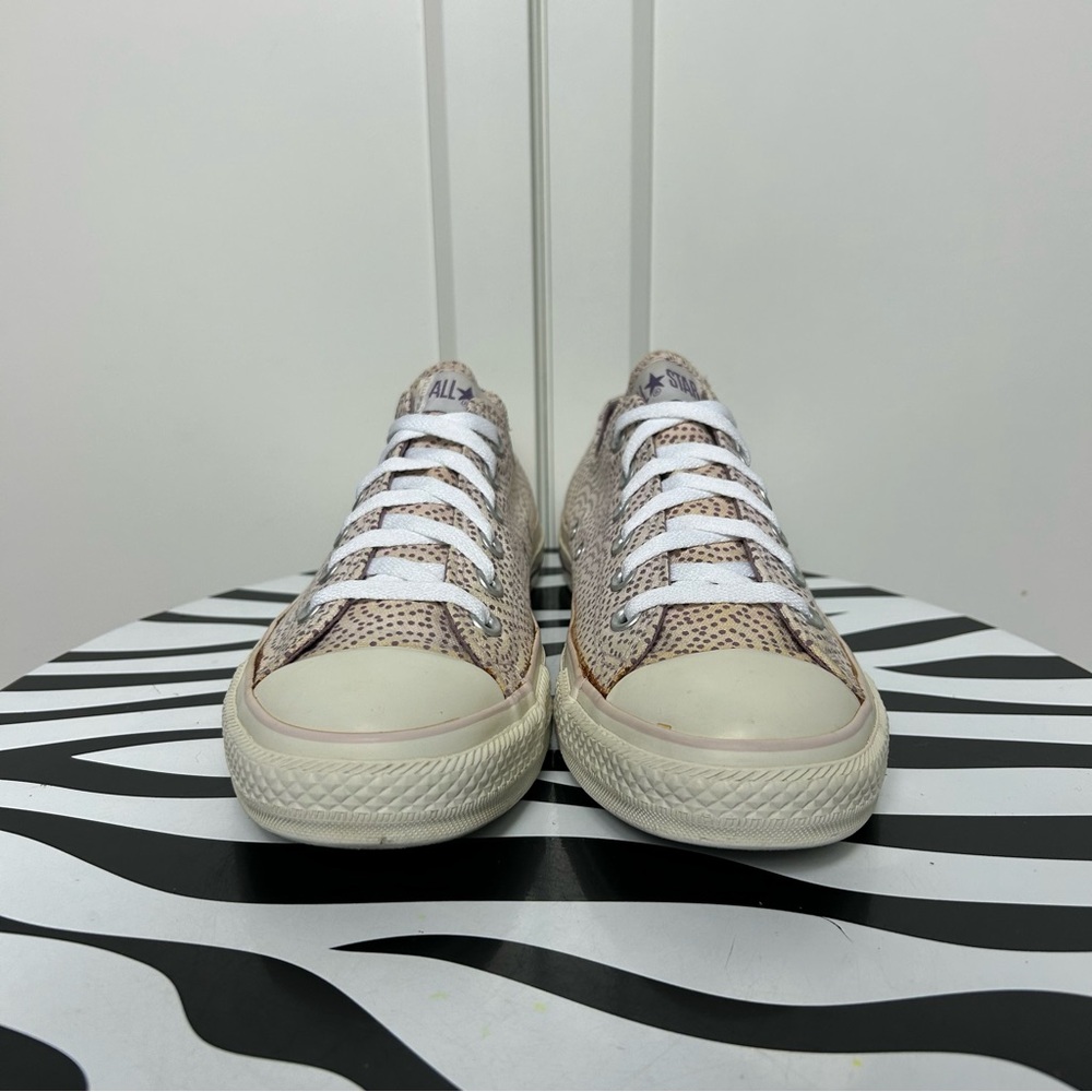 Converse ctas low polka dot heart purple beige - Picture 2 of 8